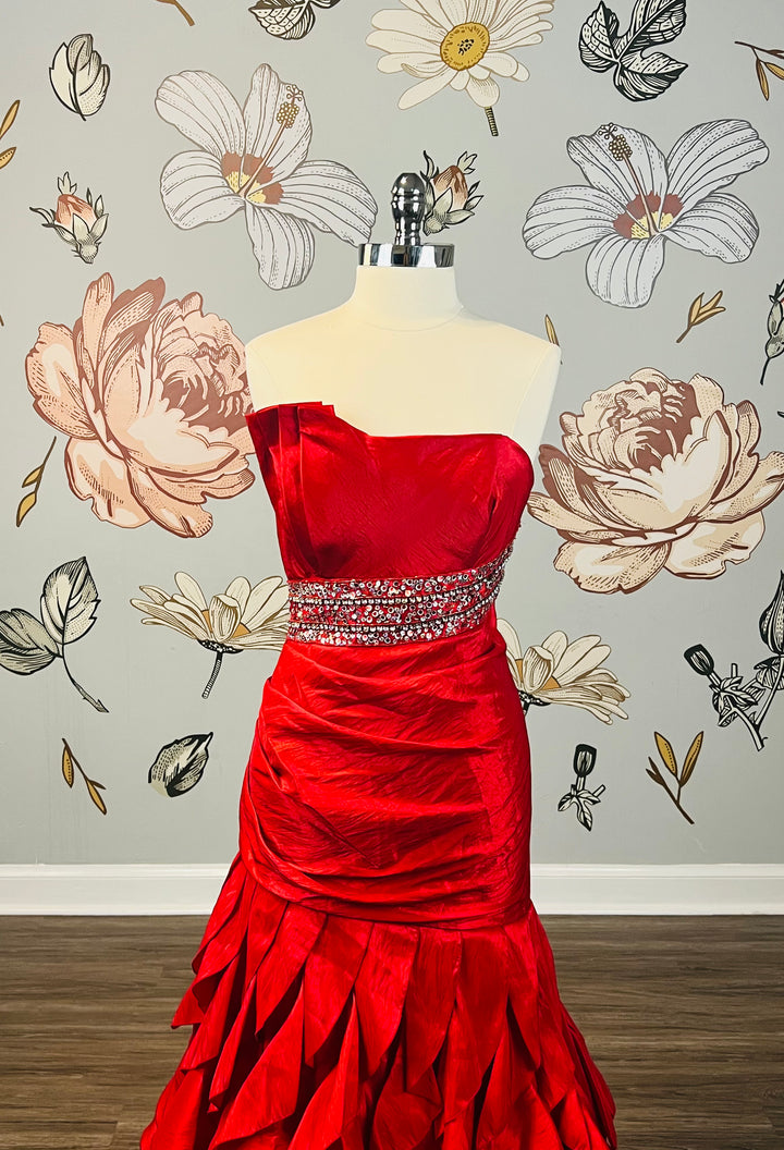 Taffeta Strapless Gown by Juliet Size Medium