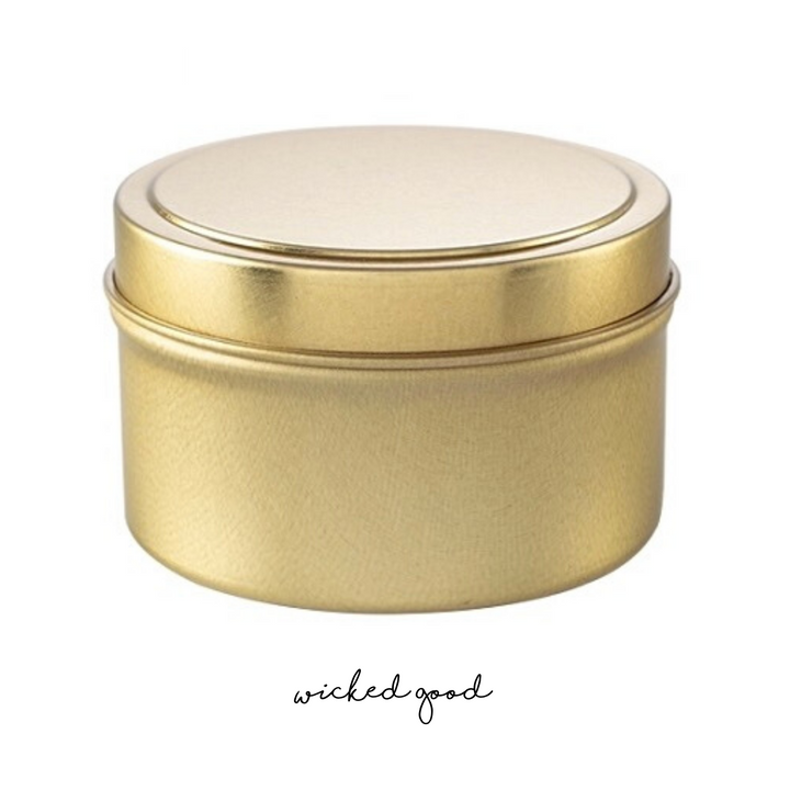 Custom Candle | 4oz Gold Tin by Wicked Good Perfume