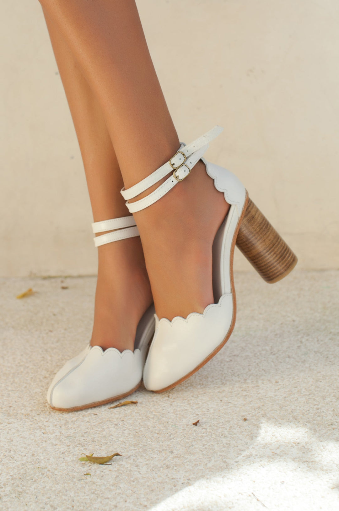Flamingo Leather Heels by ELF