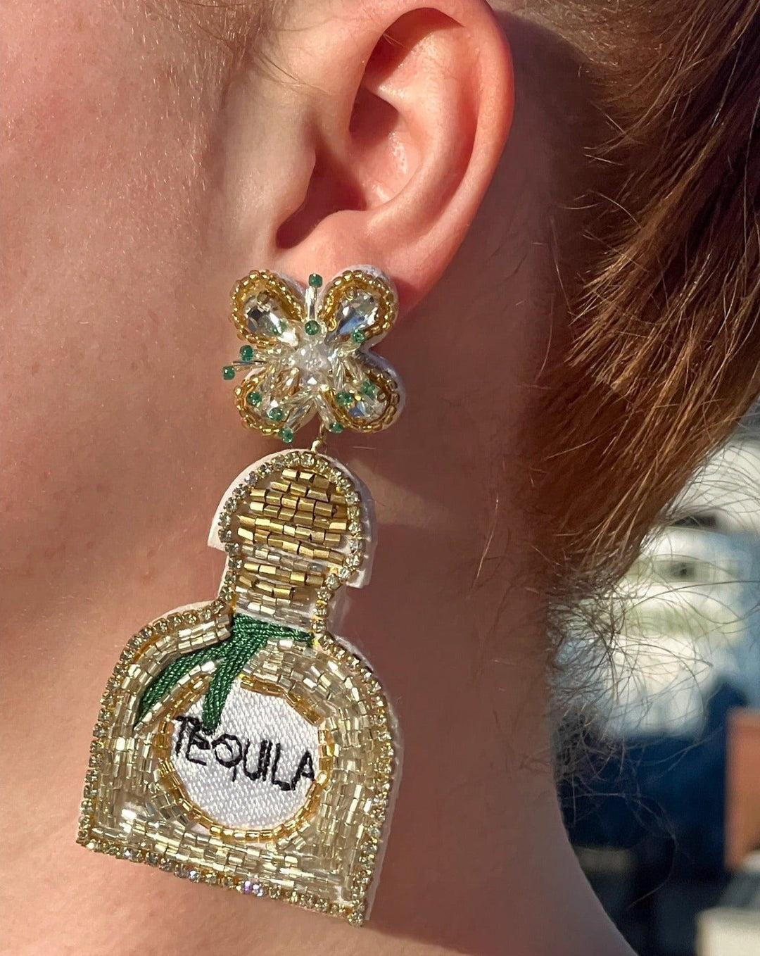 Tequila Makes My Clothes Fall Off Earrings by Meghan Fabulous
