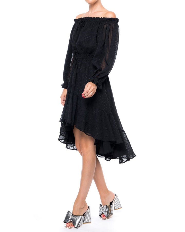 Keiko Midi Dress - Black by Meghan Fabulous