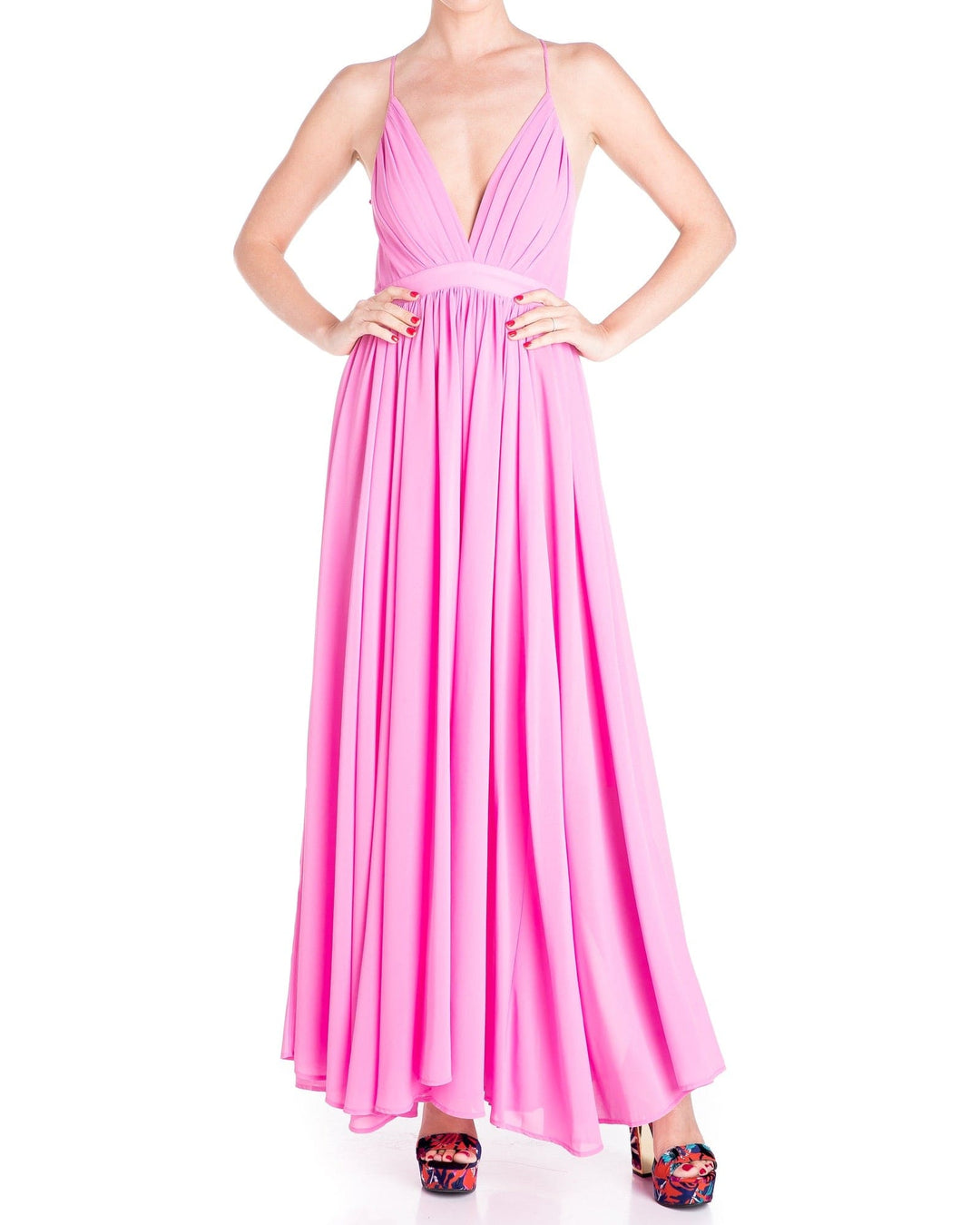 Enchanted Garden Maxi Dress - Bubblegum Pink by Meghan Fabulous