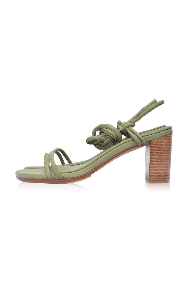 Ophelia Block Heel Wrap Sandals by ELF