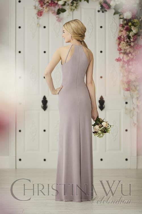 Modern Halter Jersey Gown Style 22915 Size 10