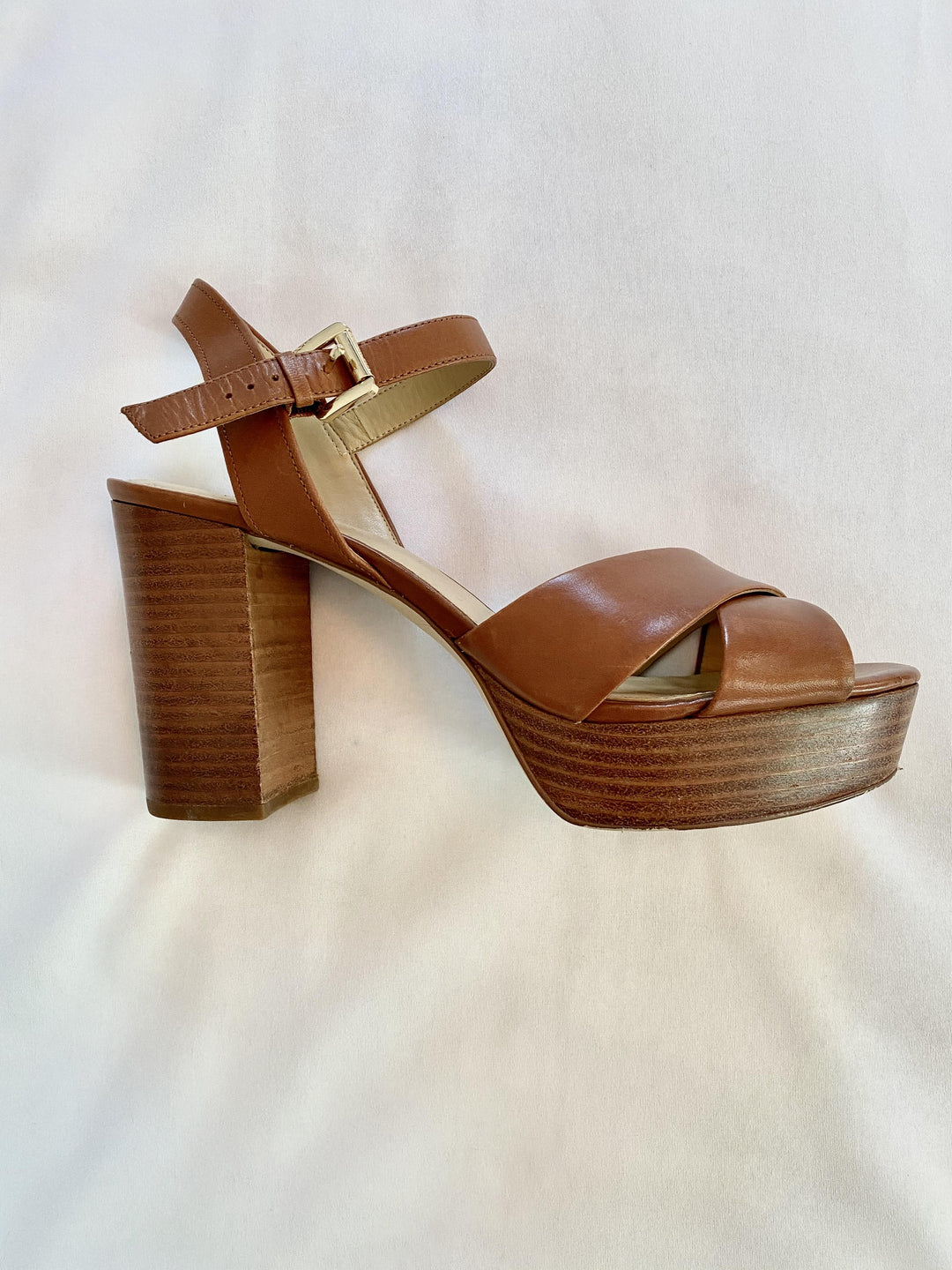 Michael Kors Leather Platform Sandal