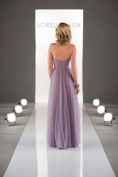 Sorella Vita Strapless Tulle Bridesmaid Dress Style 8486 Size 12
