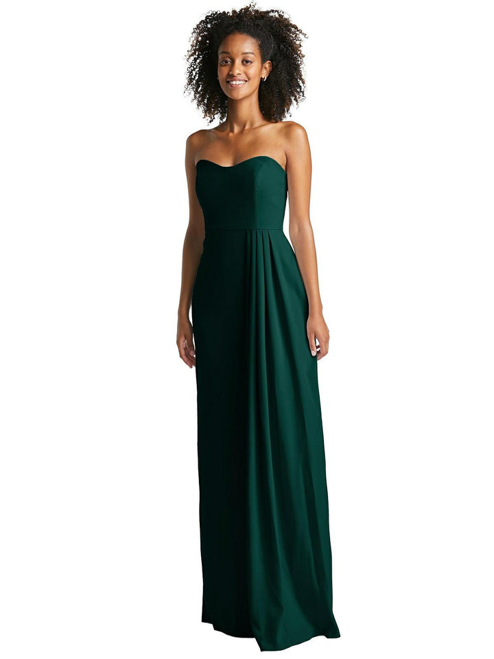 Strapless Maxi Dress with Pleated Skirt by Jenny Packham Style JP1058 Size 14