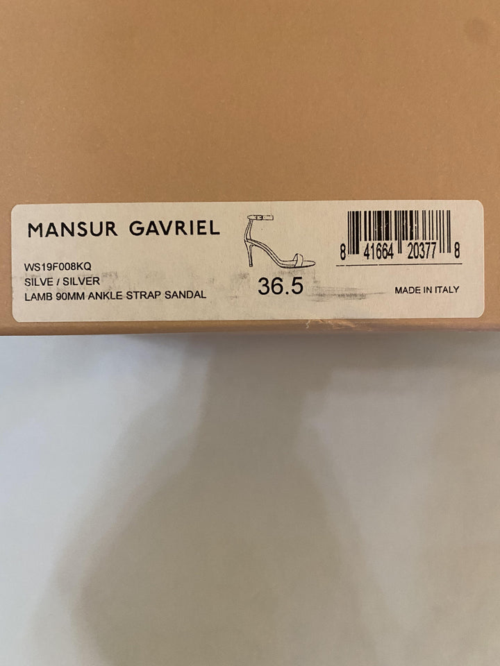 Mansur Gavriel Metallic Leather Sandals Size 6.5