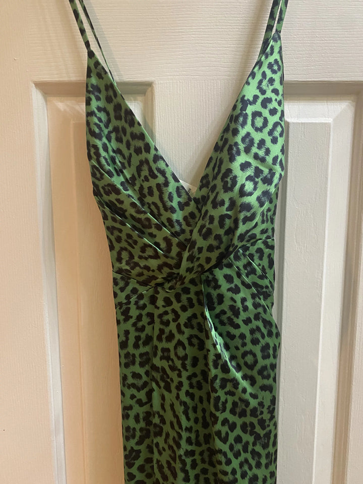 Fame and Partners Dress in Leopard Mojito Size 0 (AU4)
