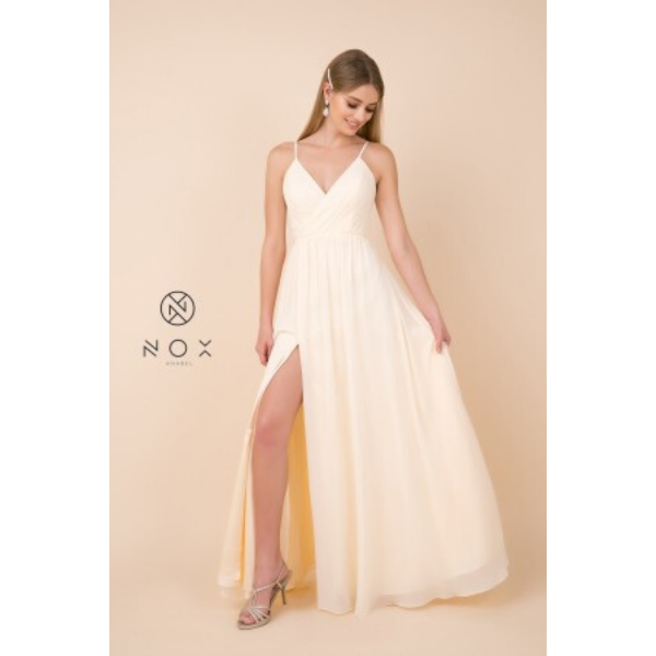 Nox Chiffon Dress with Front Slit Size XL