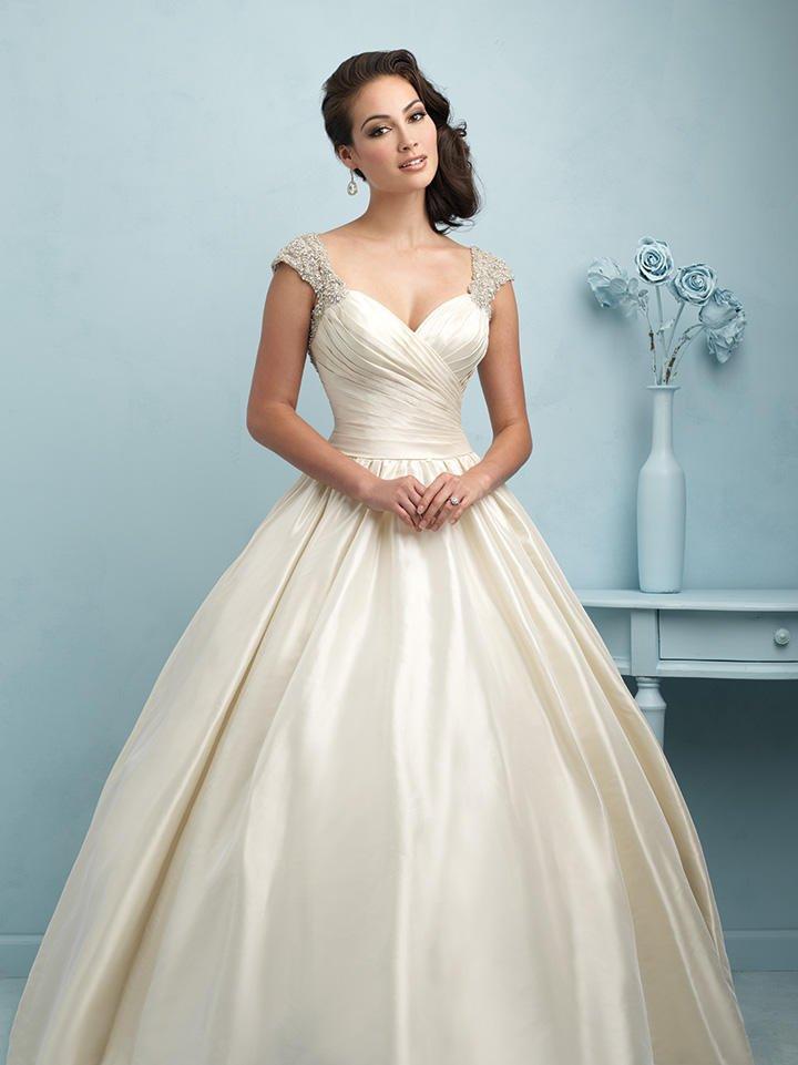 Allure Bridals Taffeta Ballgown Style 9204 Size 12