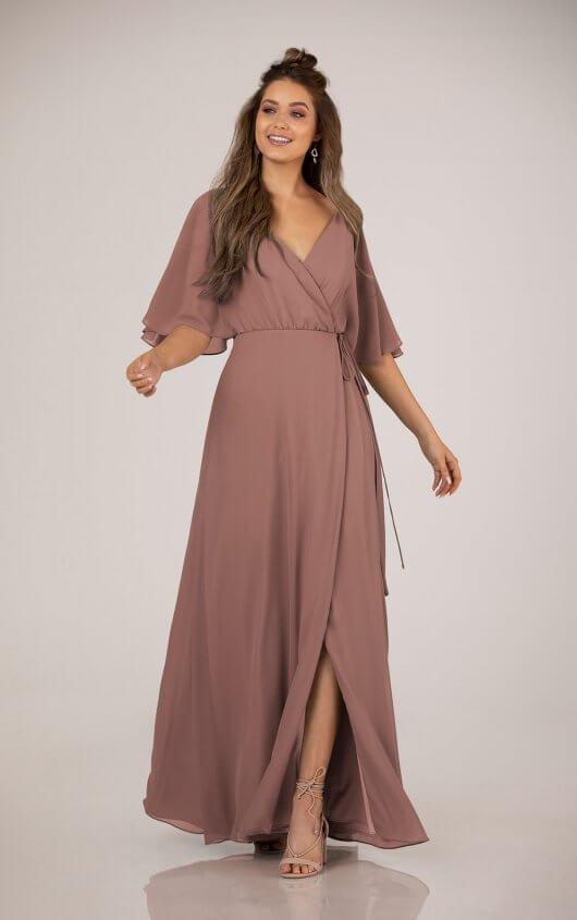 Wrap Dress with Flutter Sleeves by Sorella Vita Style 9408 Size 18