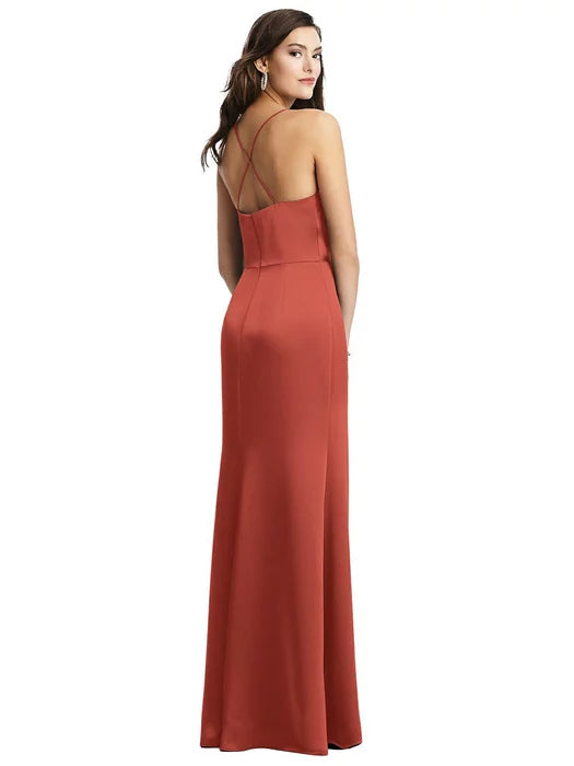 Cowl-Neck Convertible Maxi Slip Dress Style 3056 Size 20W