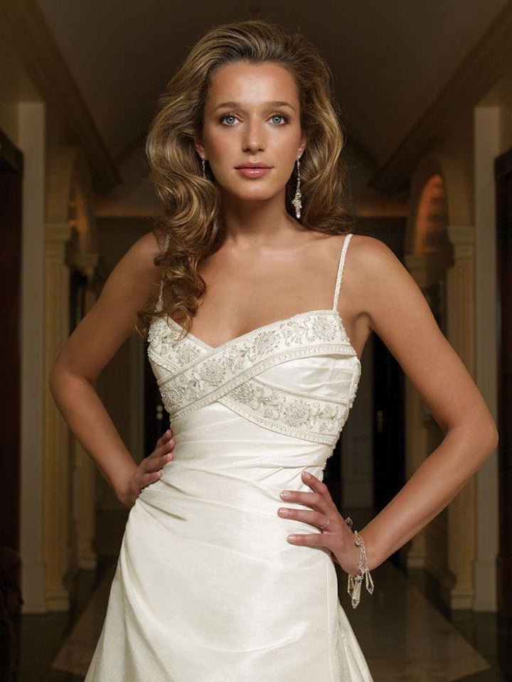 Simple Taffeta A-line Gown Style 1853 Size 12