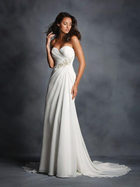 Sweetheart Neckline Chiffon Gown Style 2514 Size 10