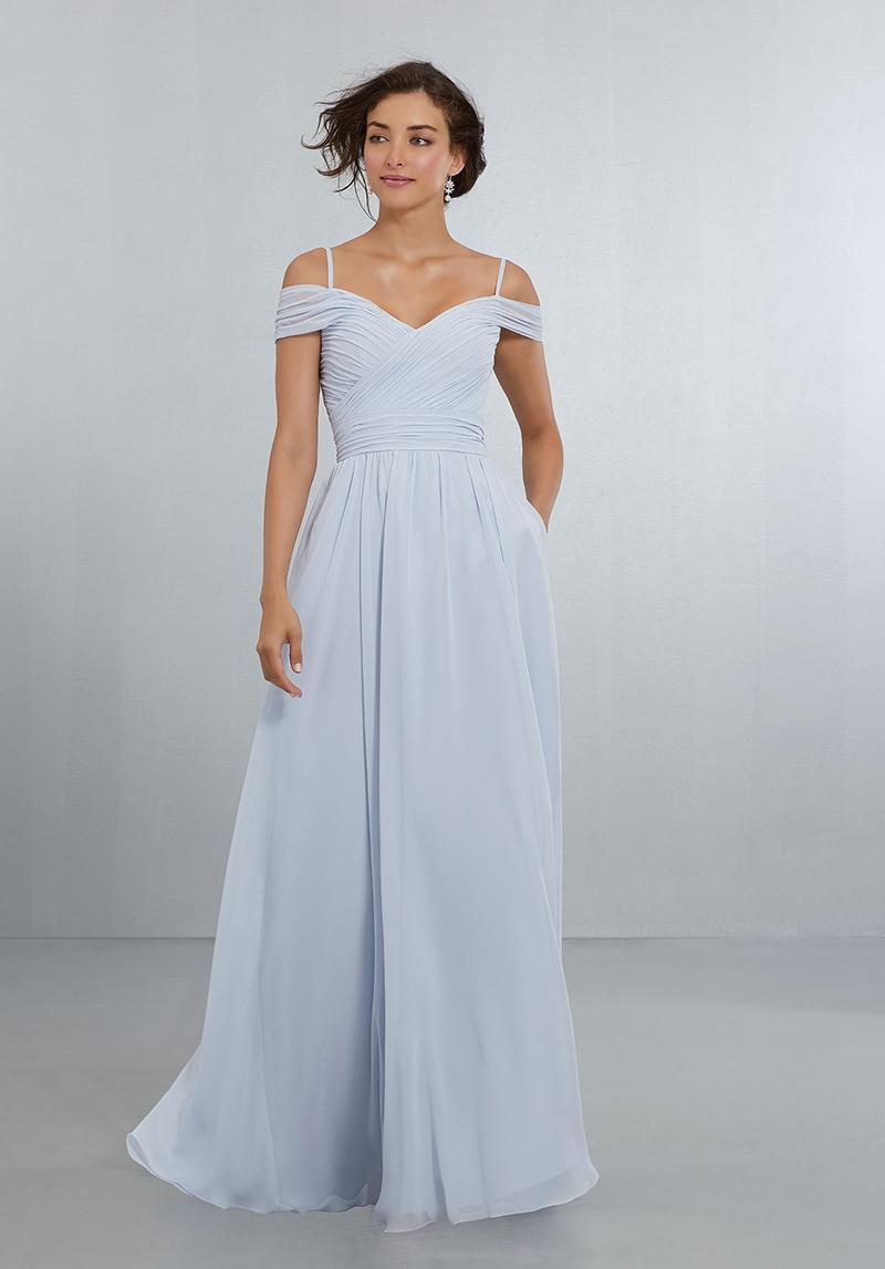 Off the Shoulder Draped Dress Style 21566 Size 14