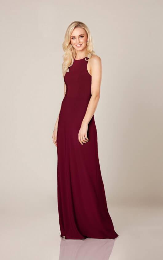 Simple Dress with Mixed Fabric Detail Style 9356 Size 10