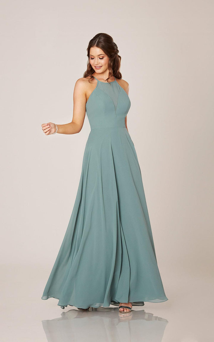 Flowy Dress with Halter Neckline Style 9292 Size 12
