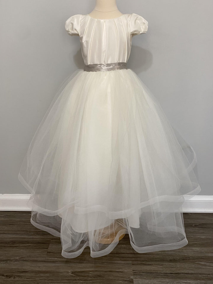 Lilley Couture Two Tier Tulle Flower Girl Overskirt Size 7