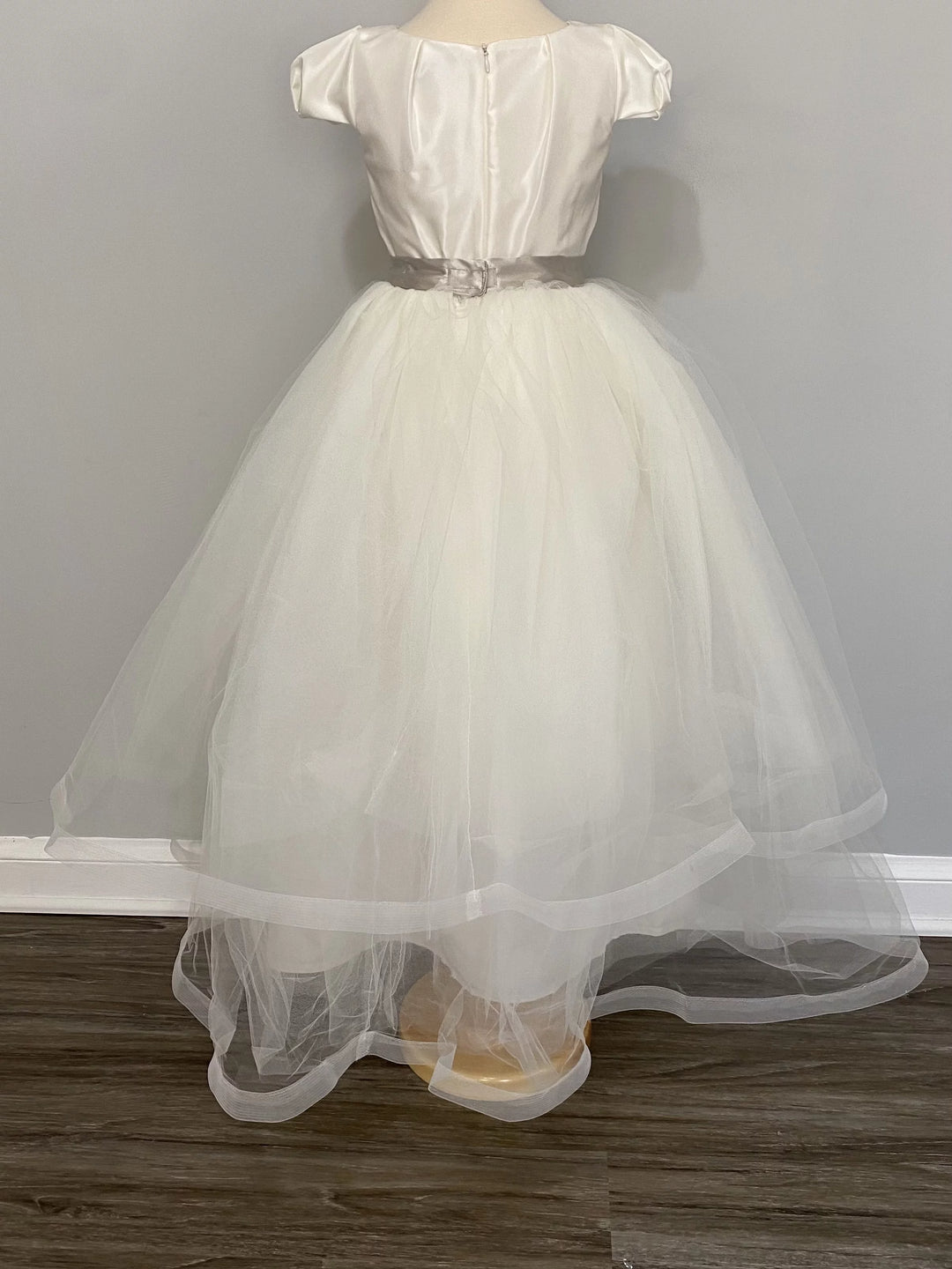 Lilley Couture Two Tier Tulle Flower Girl Overskirt Size 7