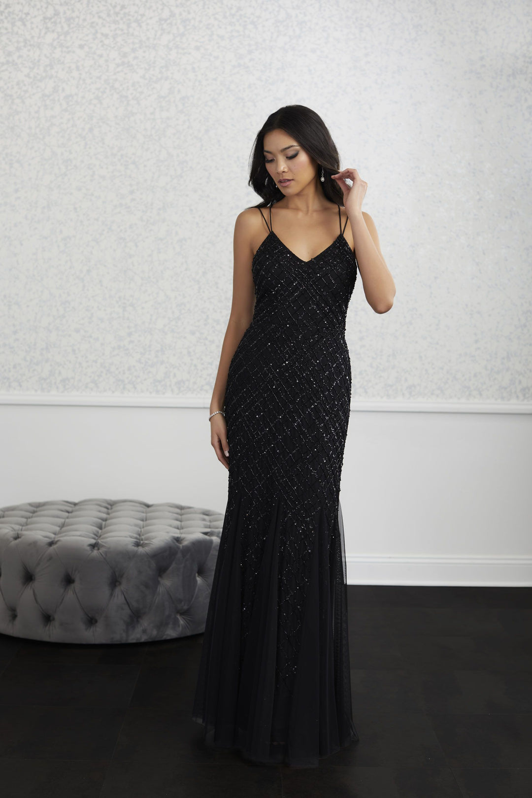 Christina Wu Beaded Formal Gown Style 40225 Size 6