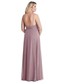 Chiffon Maxi Wrap Dress with Sash Style LB011 Size 10
