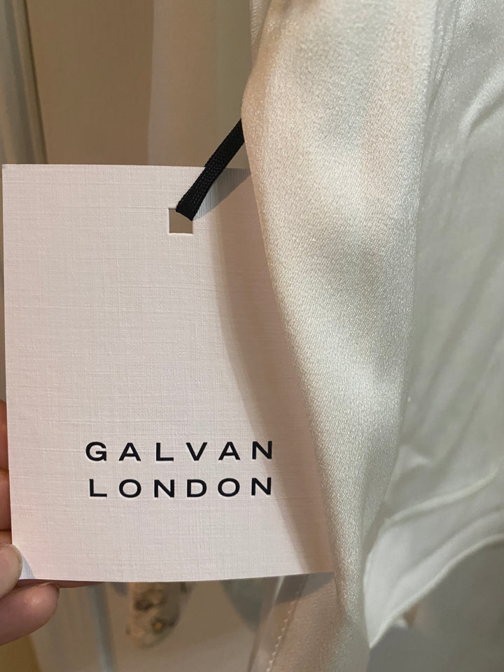 Galvan London Marrakech Blouse with Macrame Lace Cuff Size 6