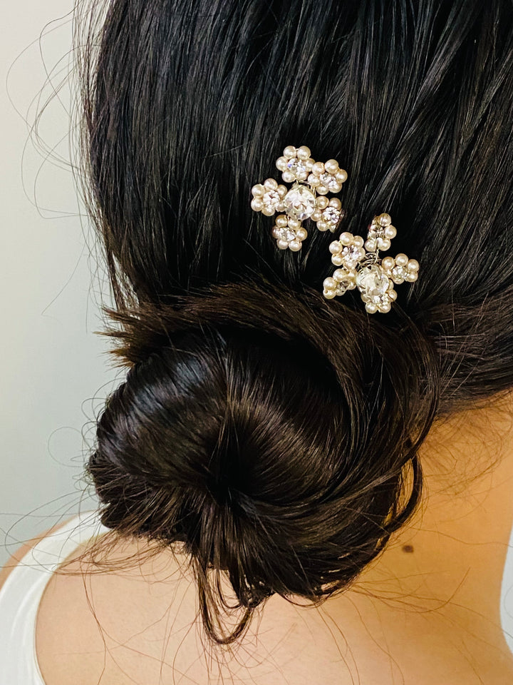 Miniature Pearl Hairpins