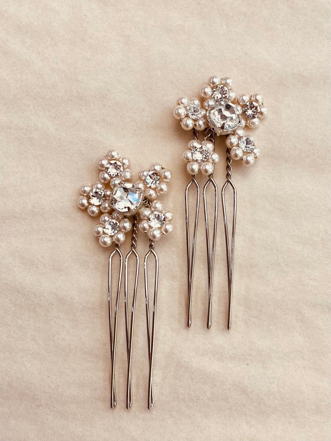 Miniature Pearl Hairpins