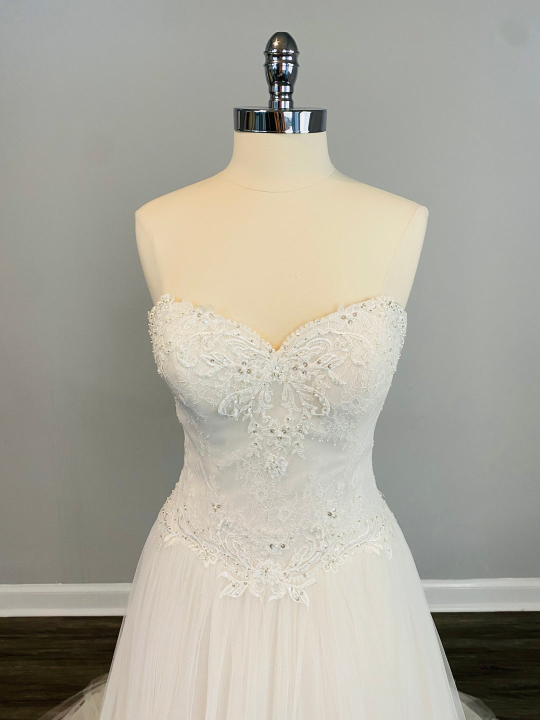 Dropped Waist A-Line Gown by Justin Alexander Style 44065 Size 14