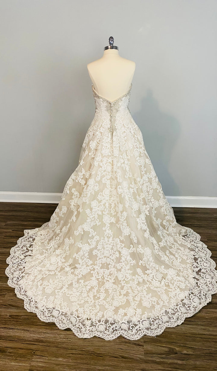 Allure Couture Lace Ballgown Style C328 Size 14