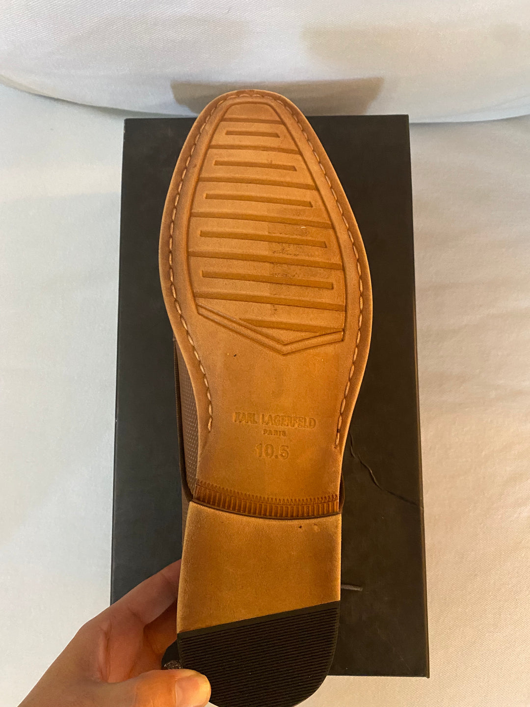 Karl Lagerfeld Leather Derby Dress Shoe Size 10.5