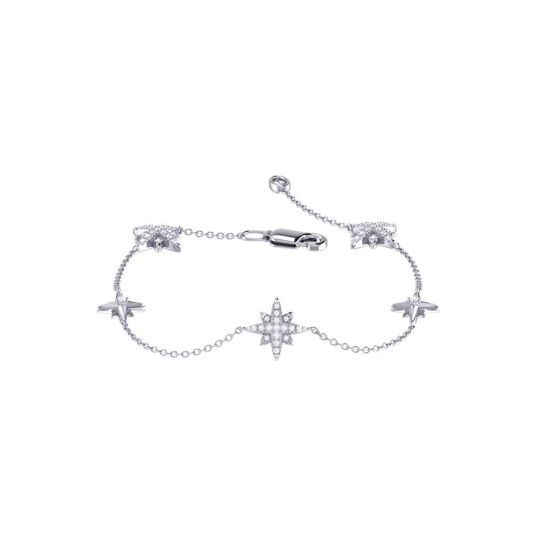Starry Lane North Star Diamond Bracelet in Sterling Silver
