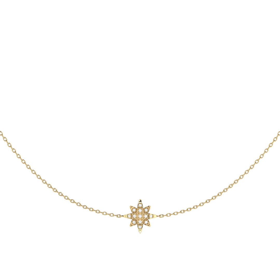 Starry Lane Layered Diamond Necklace in 14K Yellow Gold Vermeil on Sterling Silver