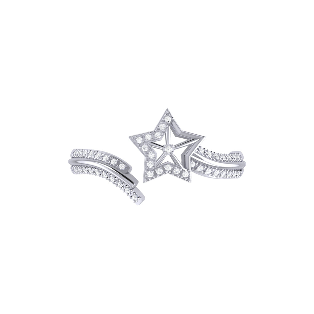 Milky Way Diamond Ring in Sterling Silver