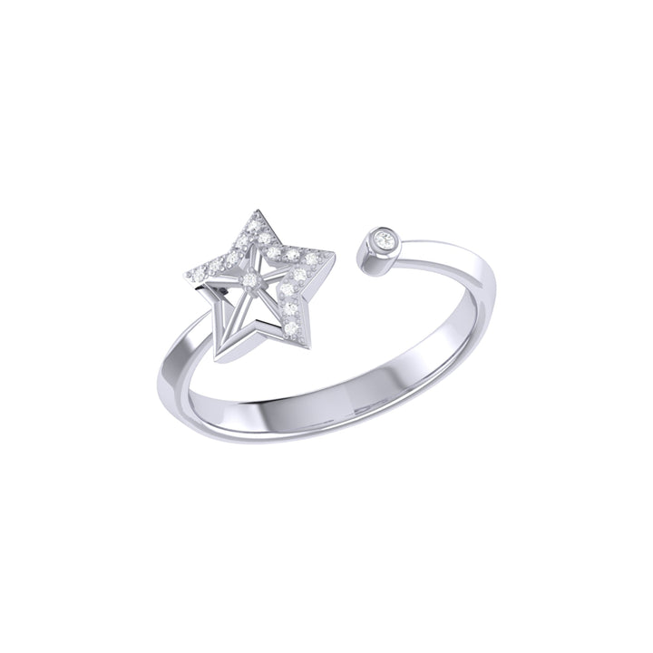 Wish Upon A Star Diamond Ring in 14K White Gold