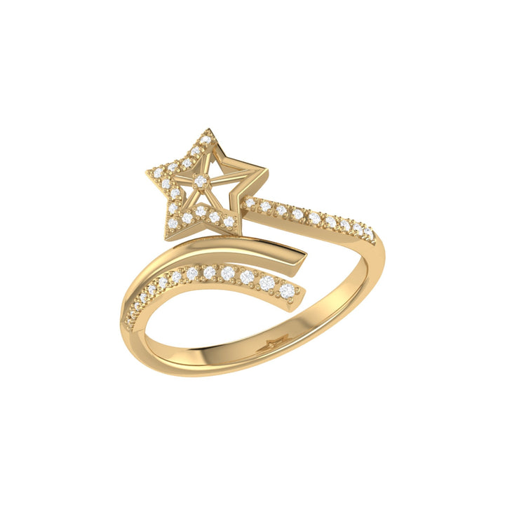 Star Spangled Night Diamond Ring in 14K Yellow Gold