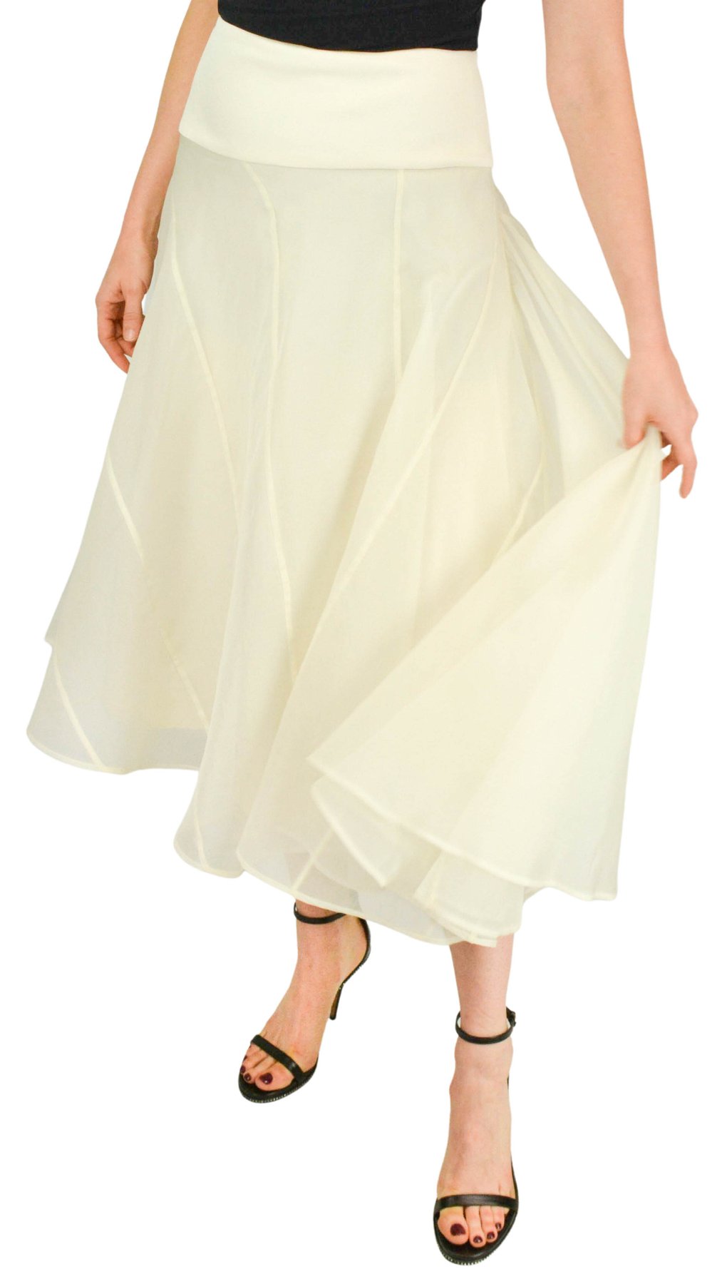 Maggie Marilyn Silk Midi Skirt Size 10