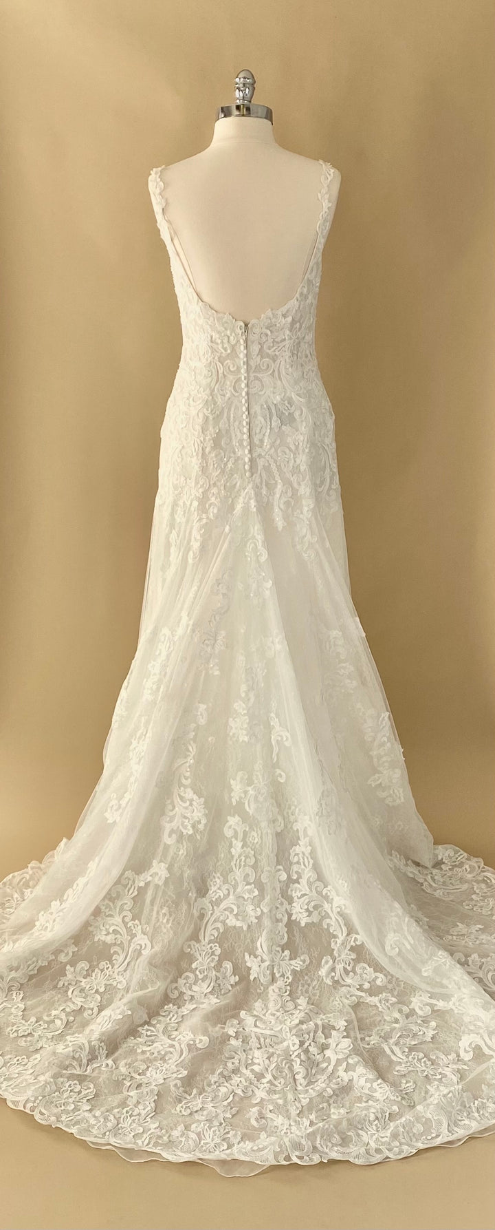 Mori Lee Lace Modified A-Line Gown Style 2035 Size 10