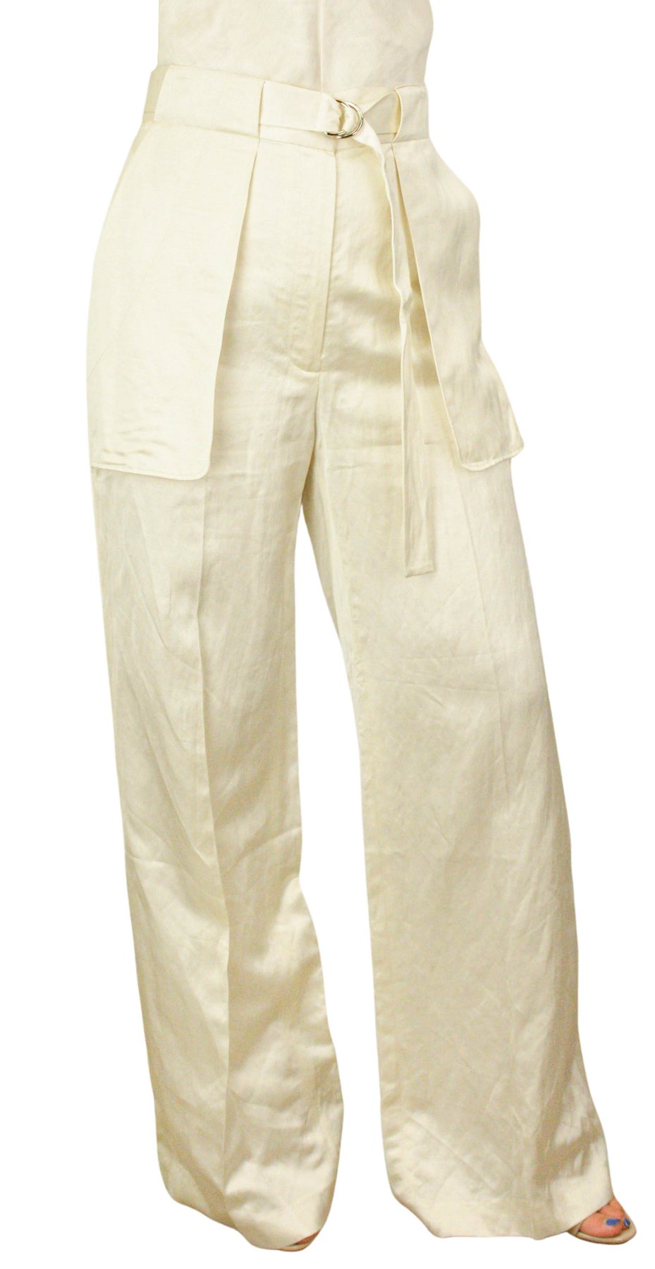 Partow Belted Wide Leg Pants Size 6 – EWedded