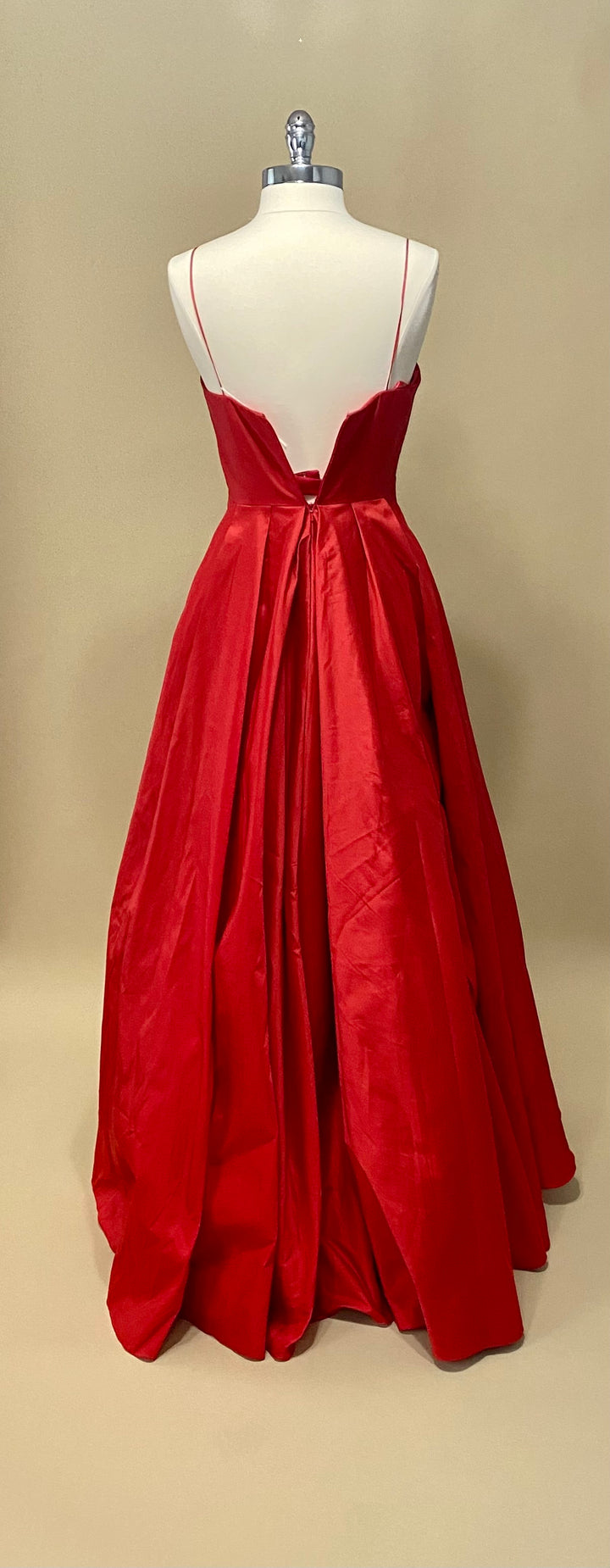 Red Taffeta Ballgown Size 4/6