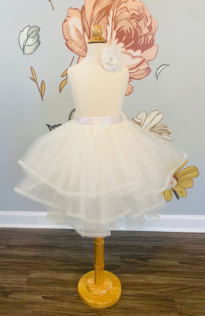 Lilley Couture 'Riley' Flower Girl Tutu Overskirt Size 4