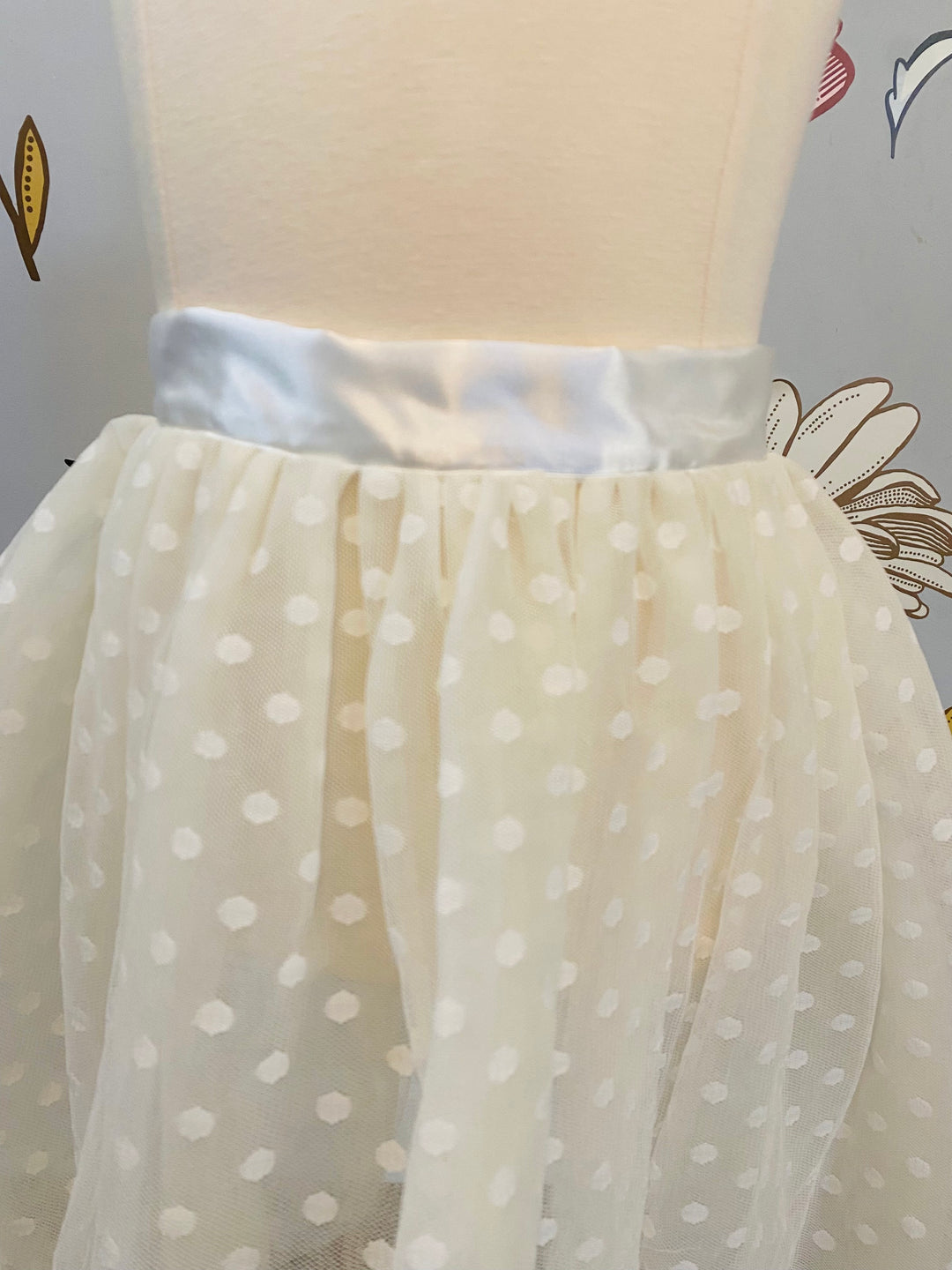 Lilley Couture 'Vivian' Flower Girl Tutu Overskirt Size 5