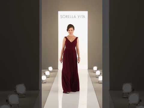 Sorella Vita V-Neck/Cowl Back Dress Style 8932 Size 18