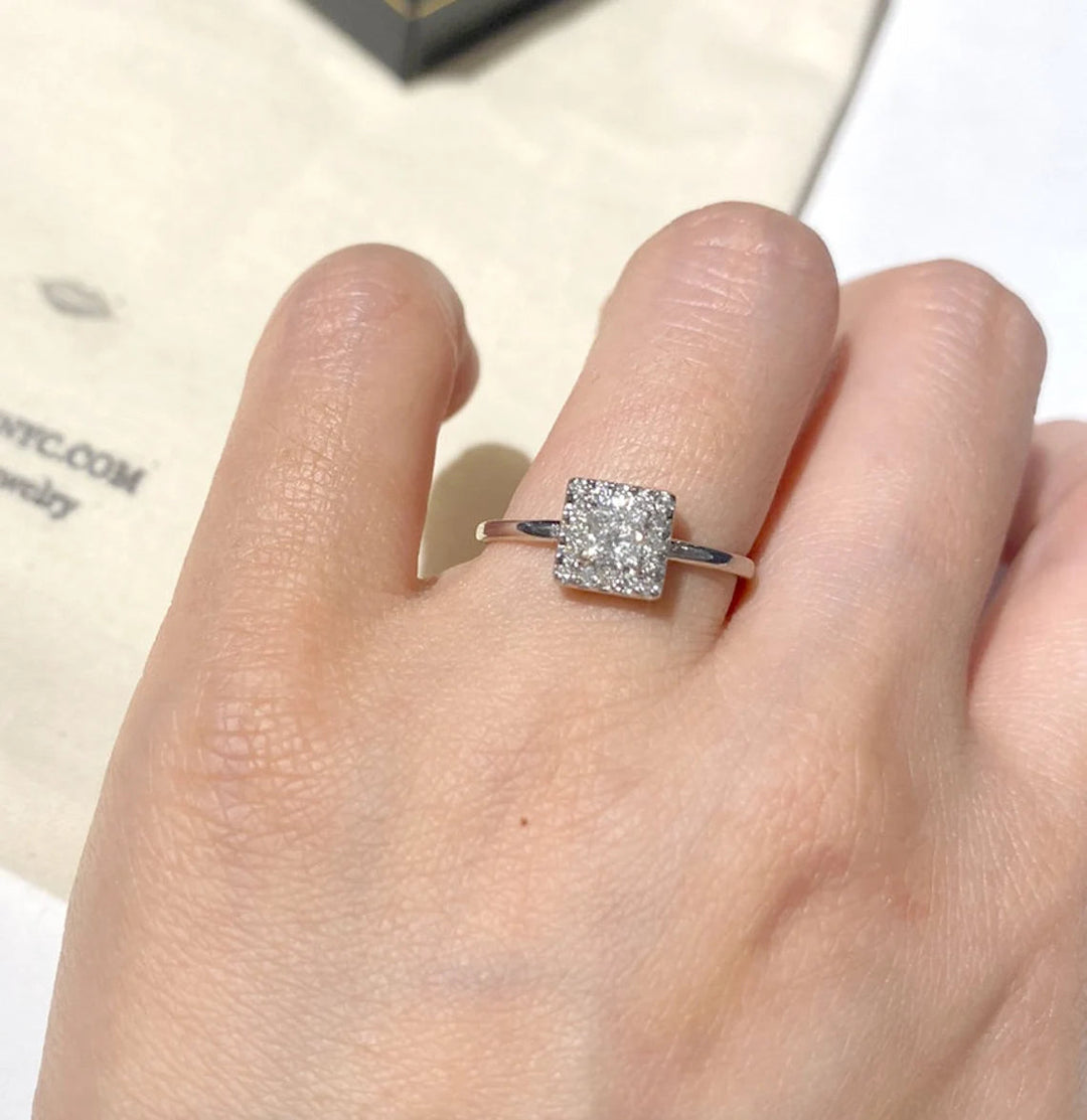 Real Diamond Platinum Engagement Ring