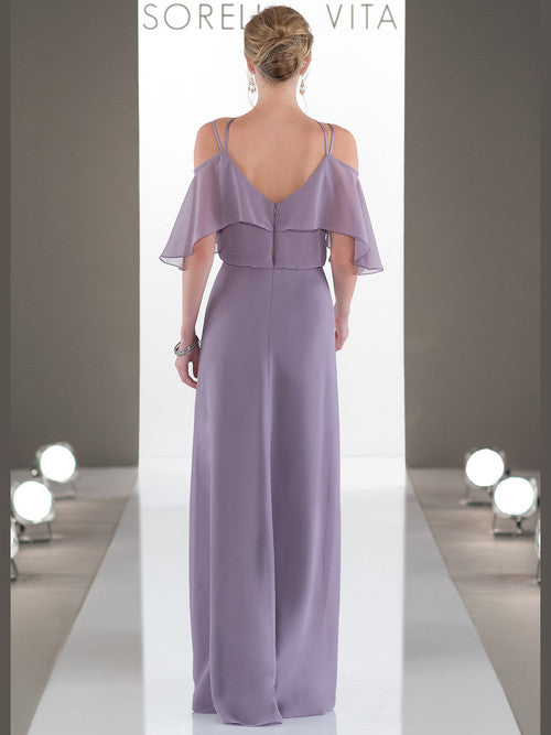 Sorella Vita Flutter Sleeve Chiffon Dress Style 9070 Size 10
